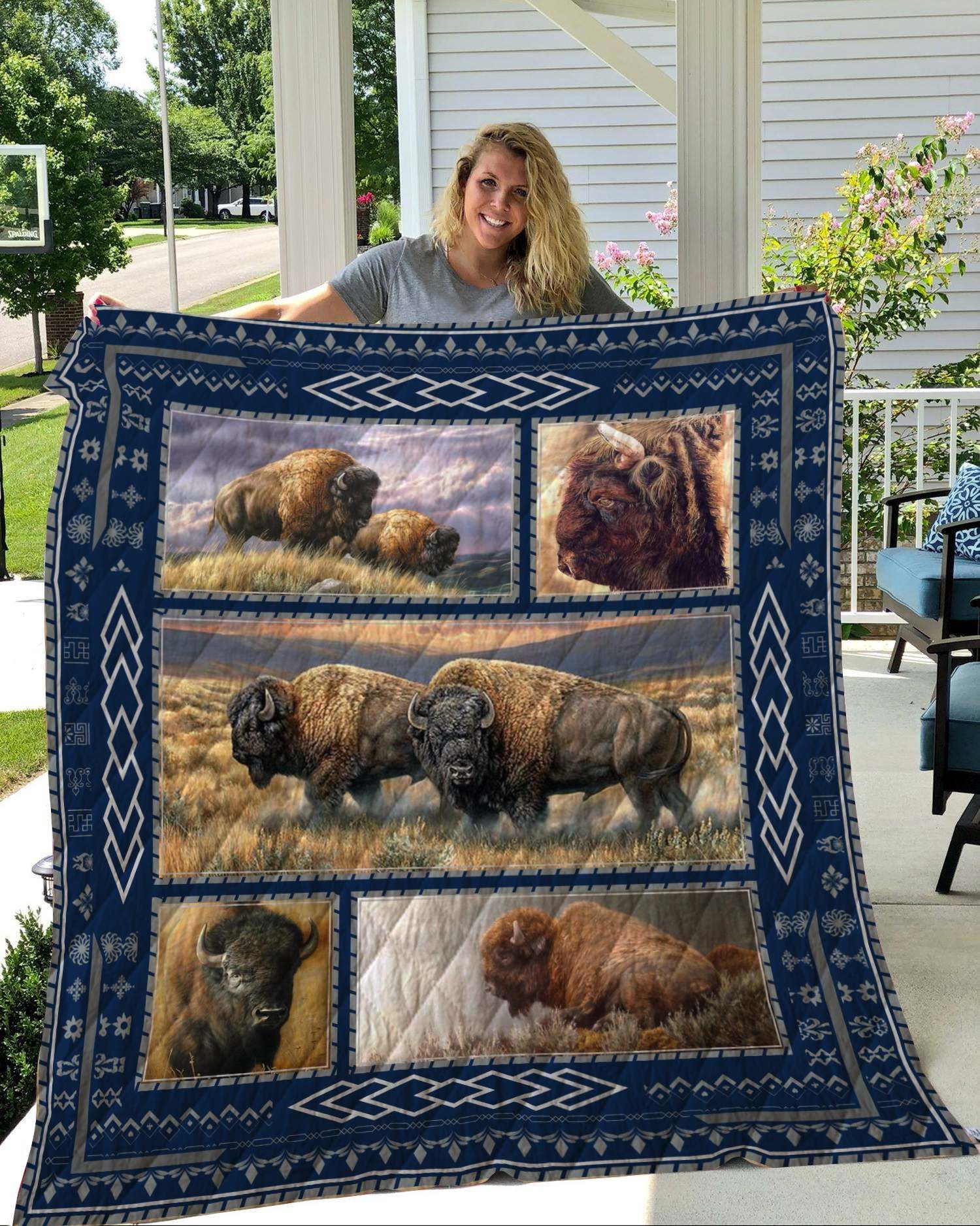 Bison Quilt Blanket DHC2911116VT