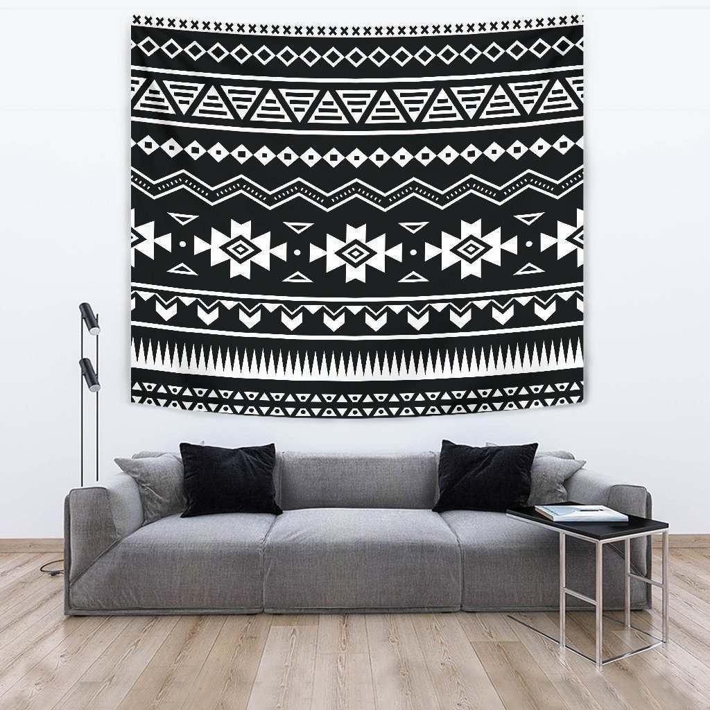 Black And White Aztec CL17100013MDT Tapestry