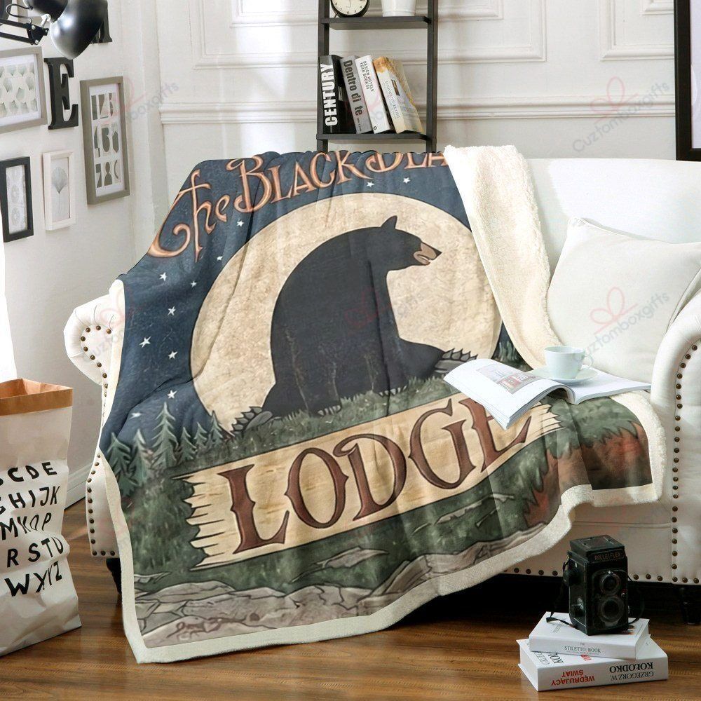 Black Bear Fleece Blanket