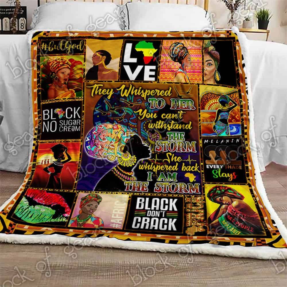 Black Beautiful Magic Fleece Blanket