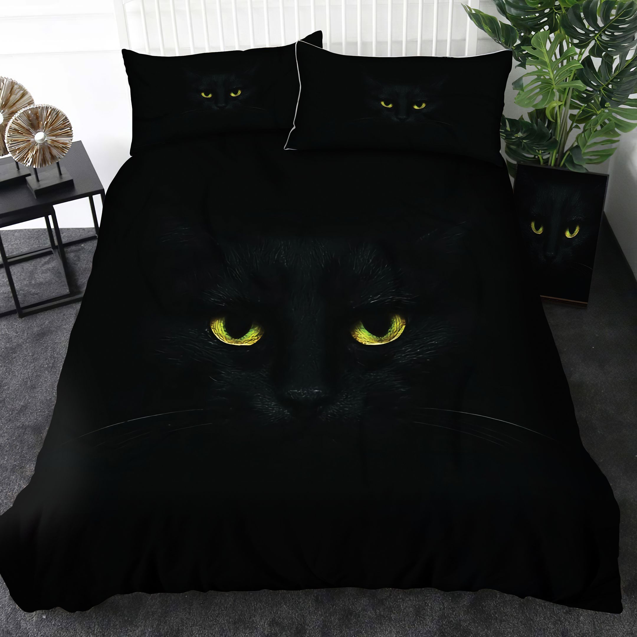 Black Cat Bedding Set