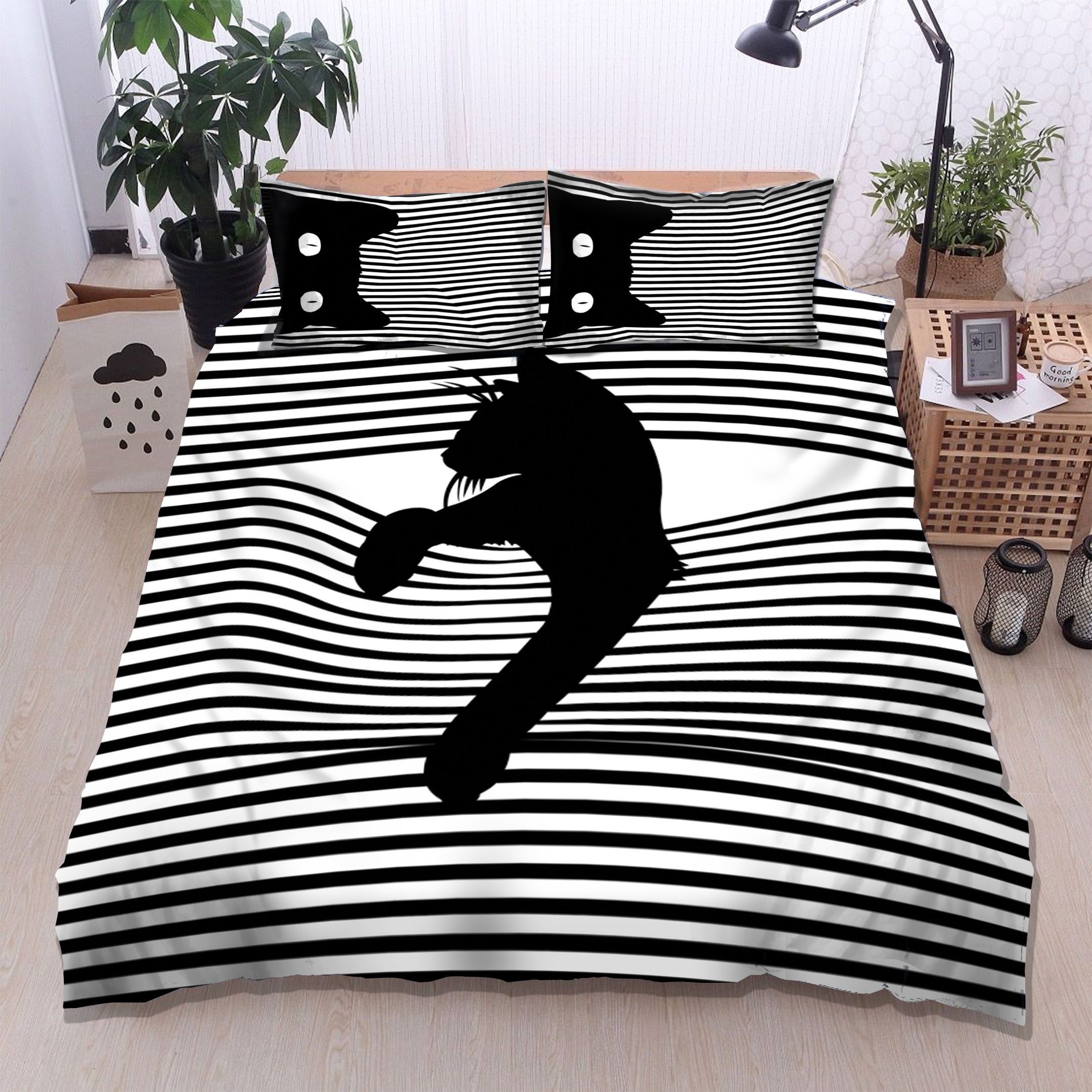 Black Cat Bedding Set