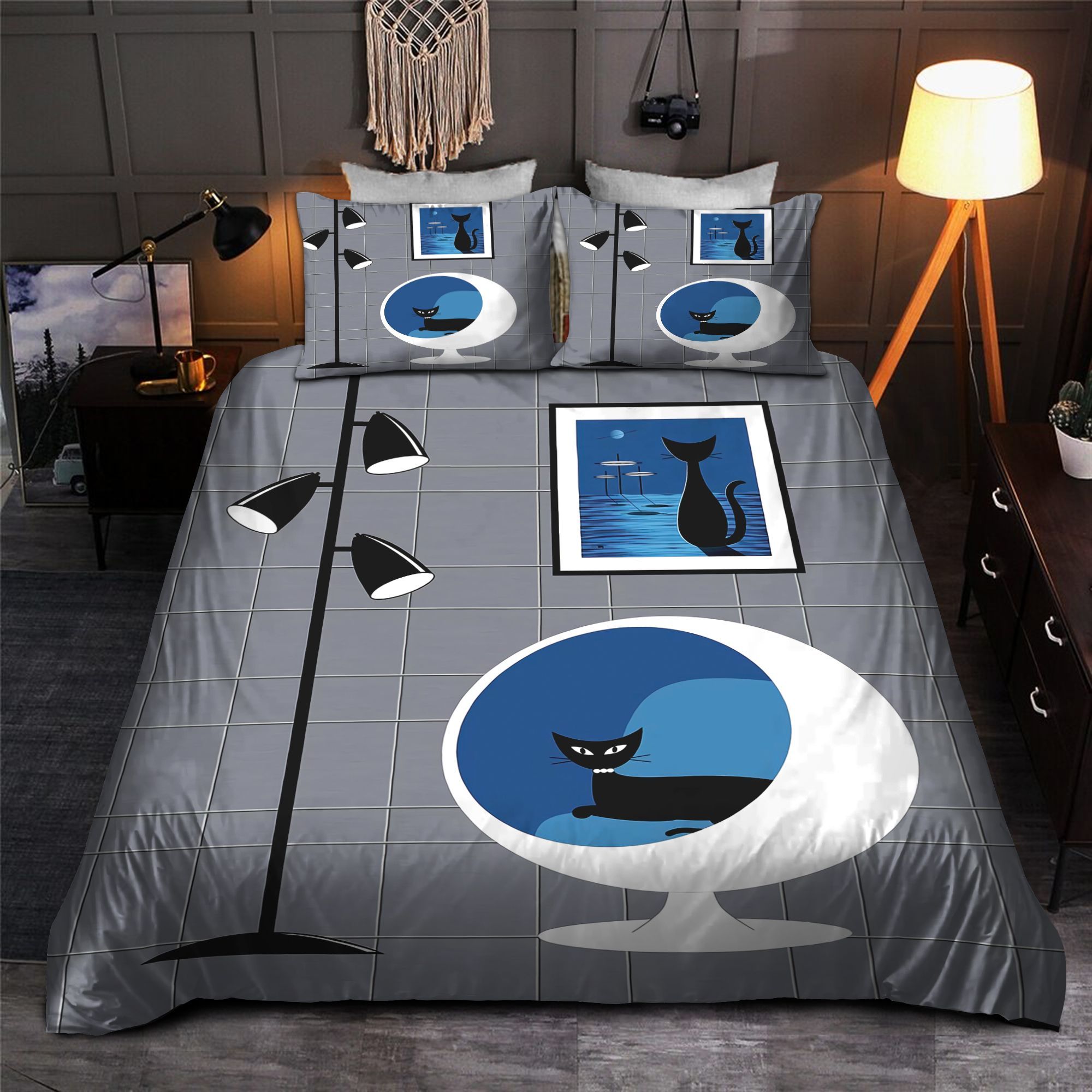 Black Cat Bedding Set