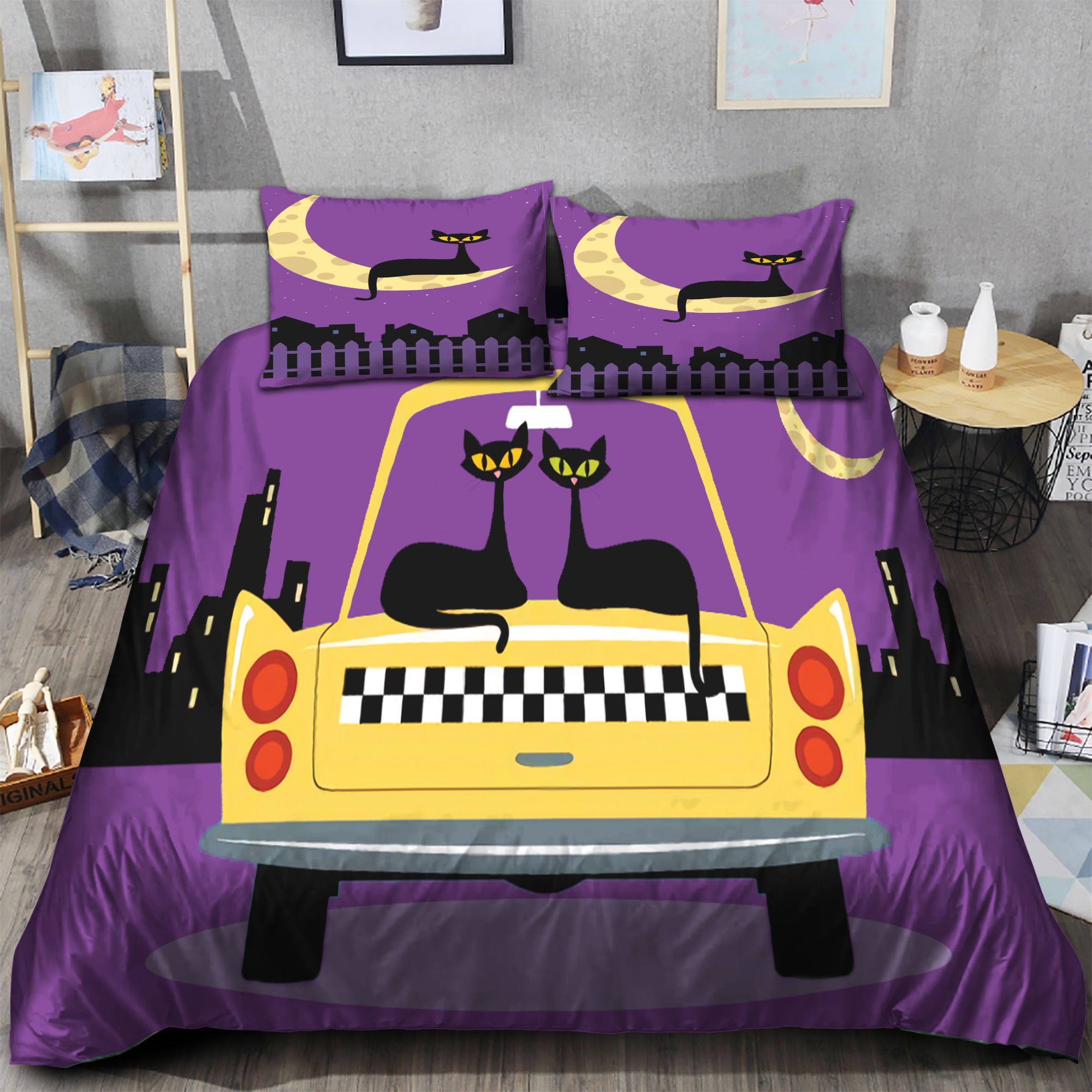 Black Cat Bedding Set