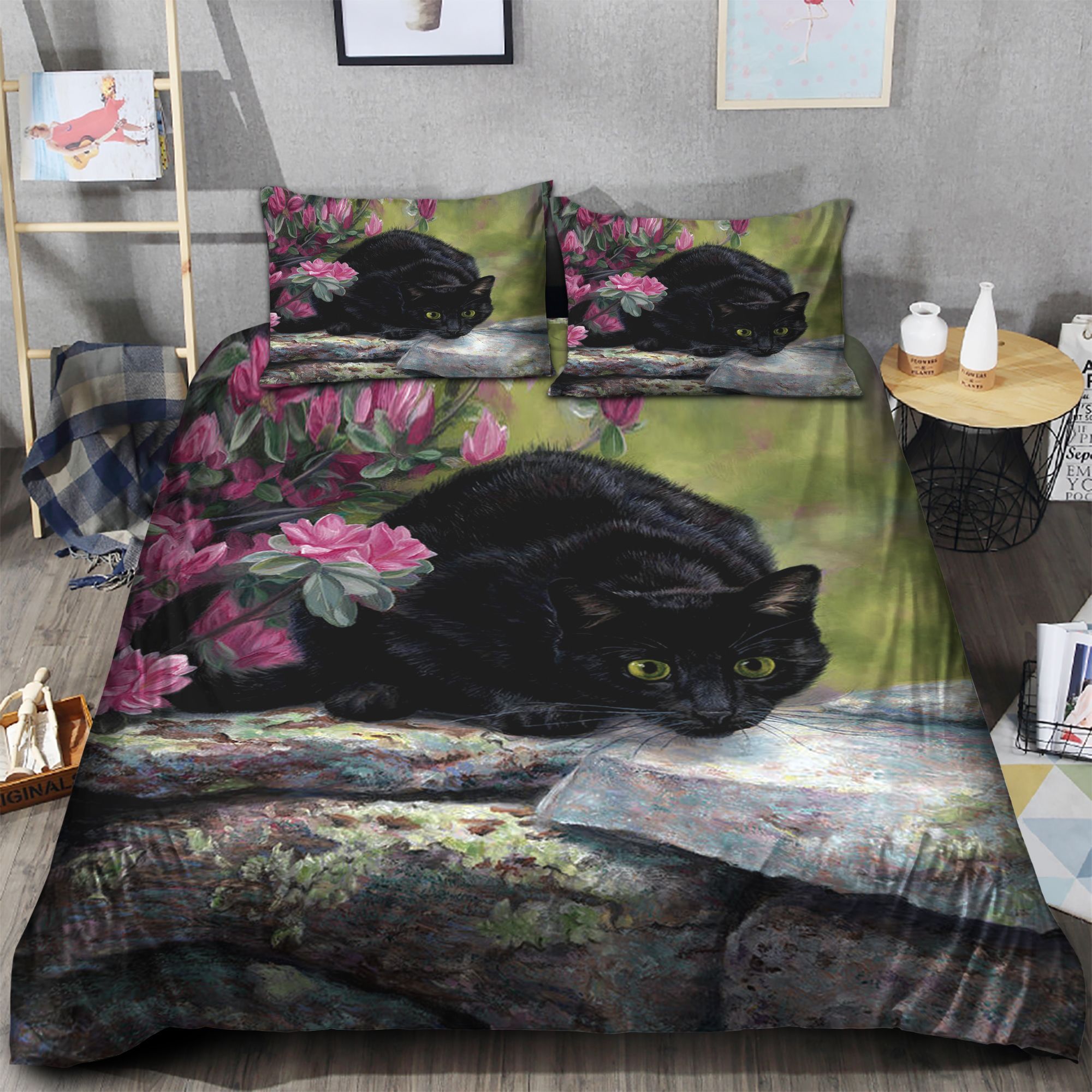 Black Cat Bedding Set