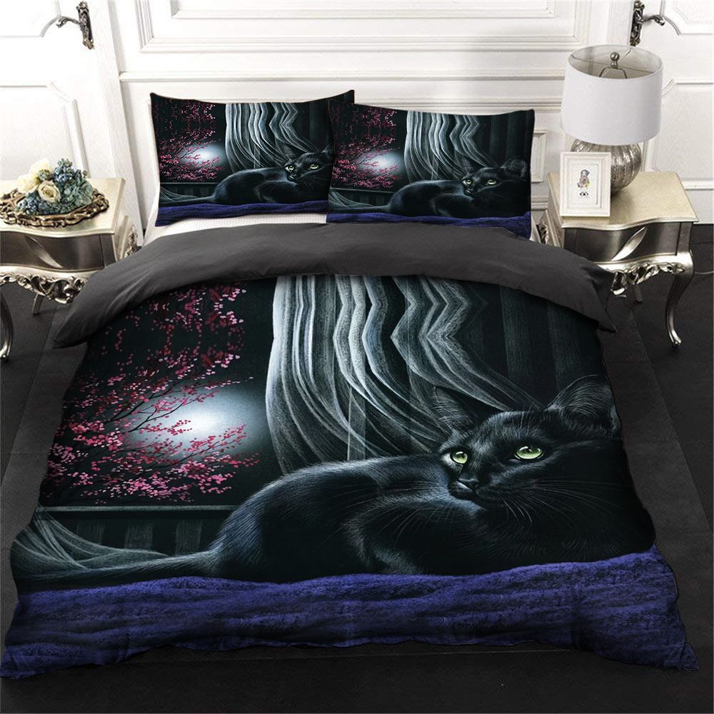 Black Cat Bedding Set