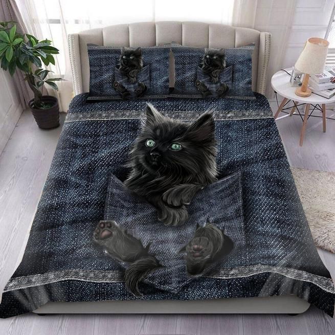 Black Cat Bedding Set