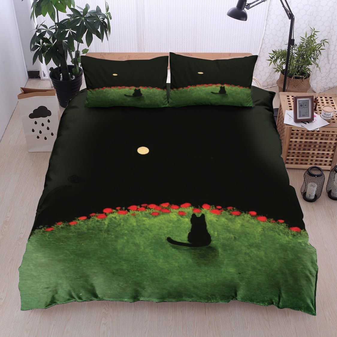 Black Cat Bedding Set