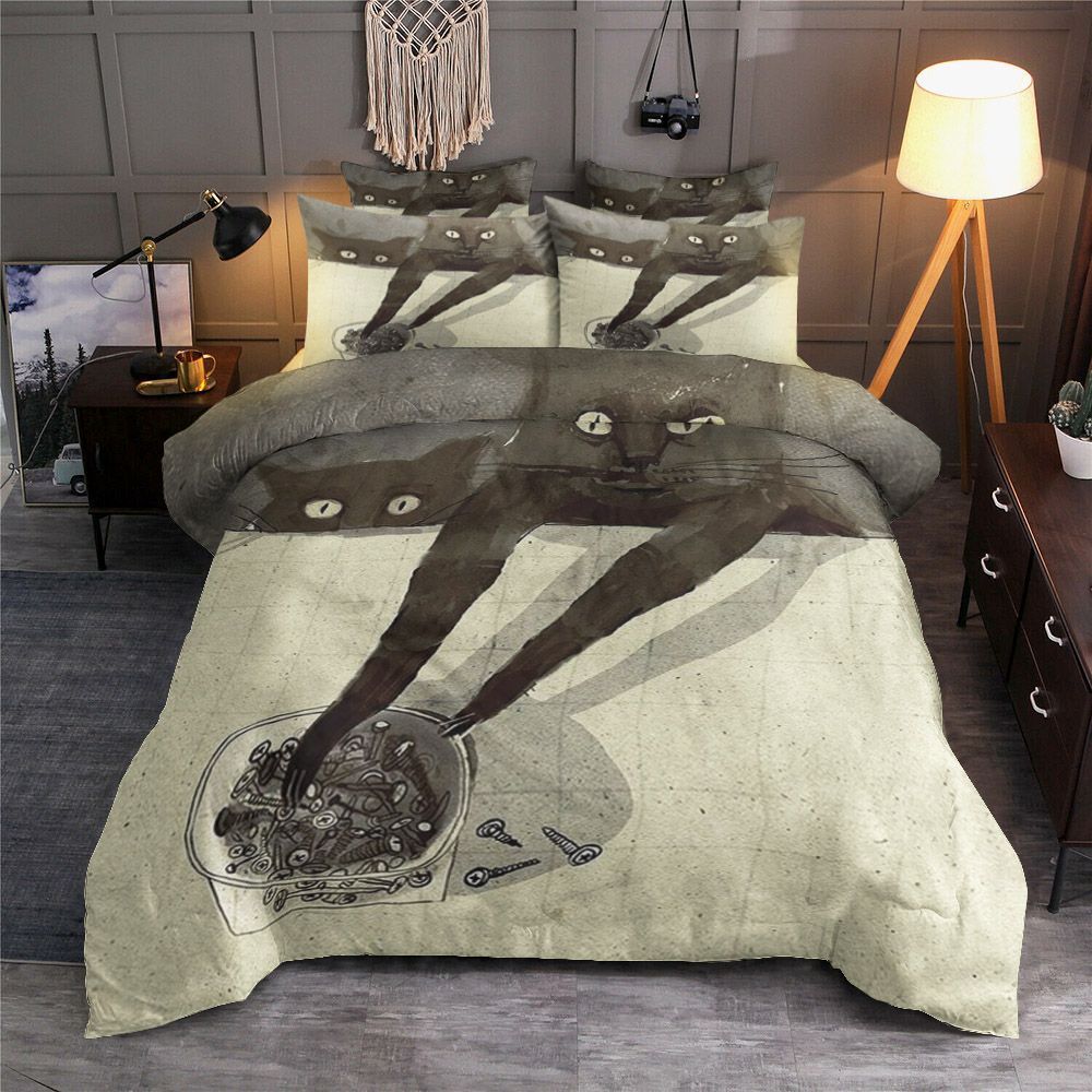 Black Cat Bedding Set