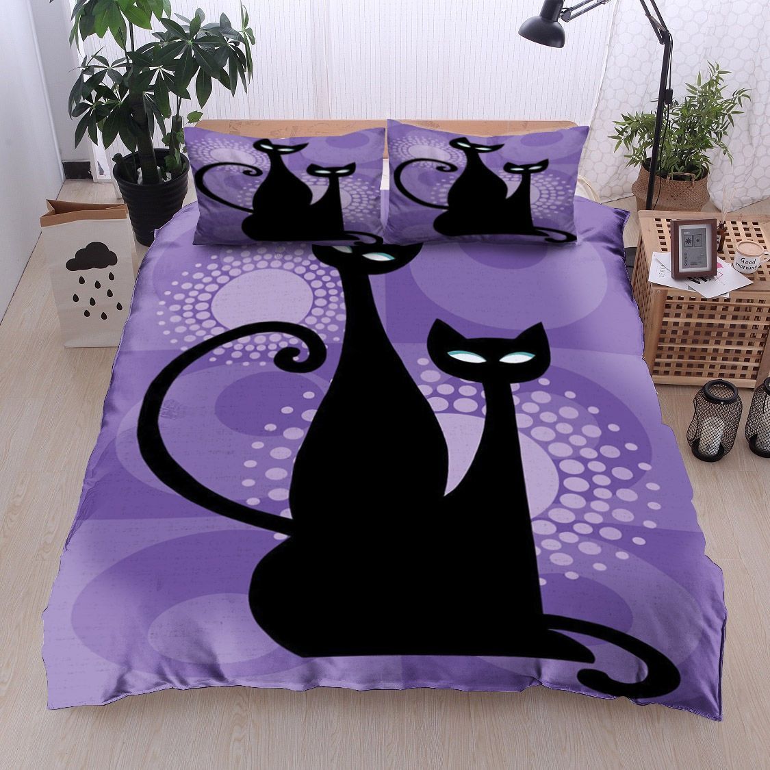 Black Cat Bedding Set