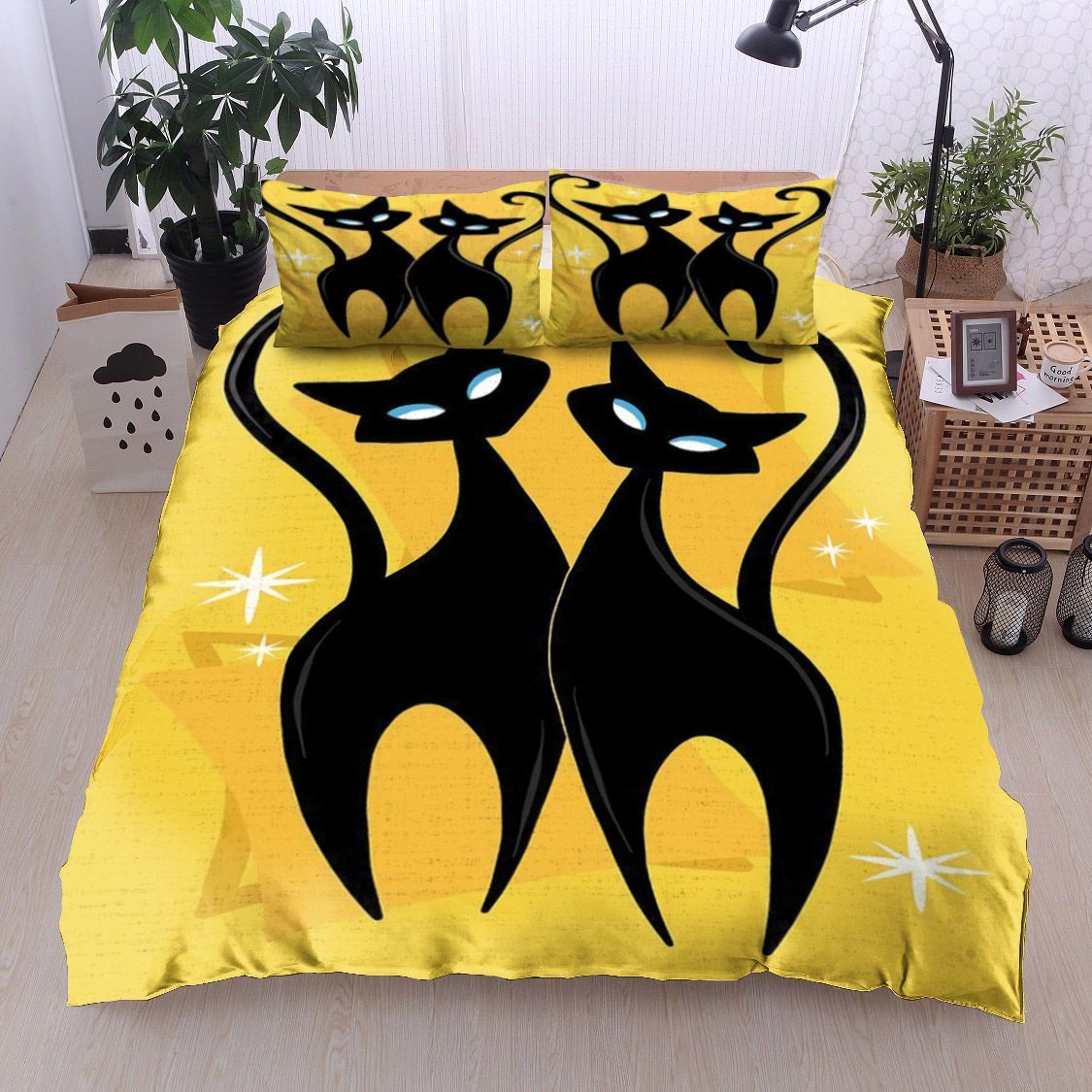 Black Cat Bedding Set