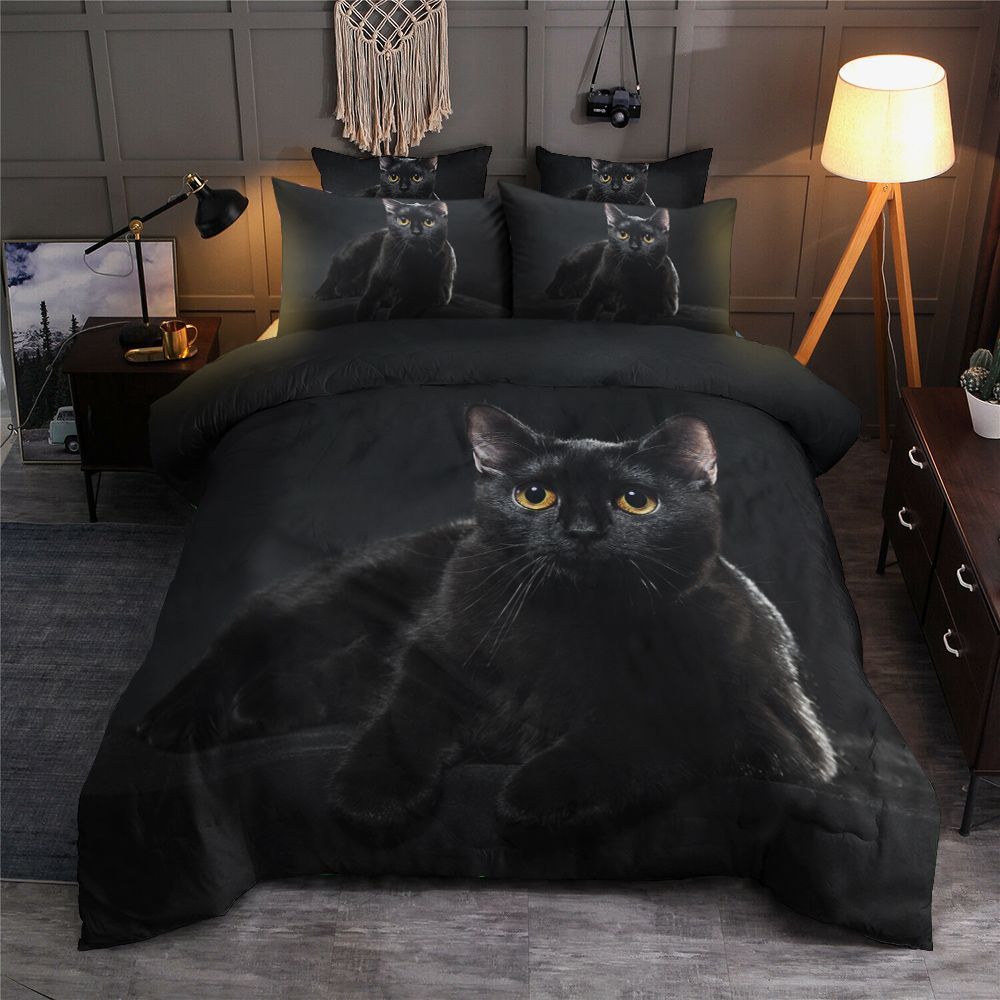 Black Cat Bedding Set