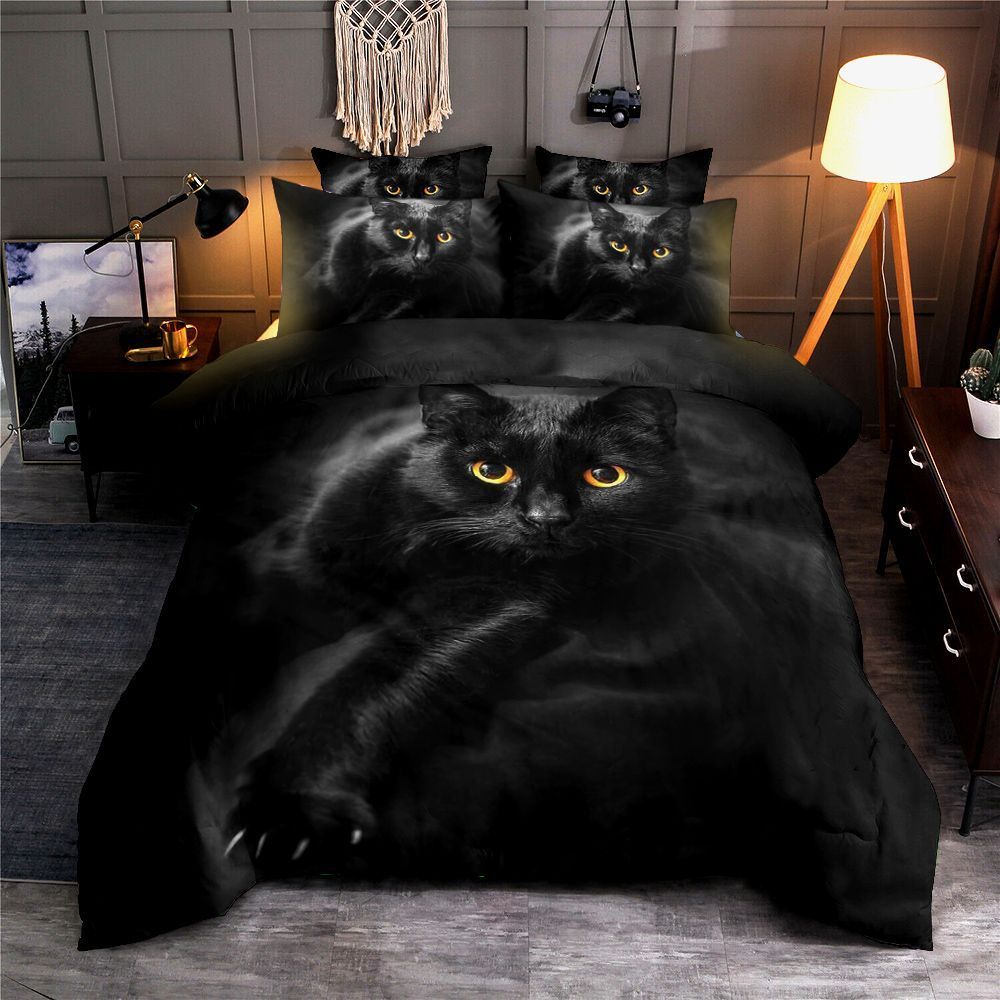 Black Cat Bedding Set