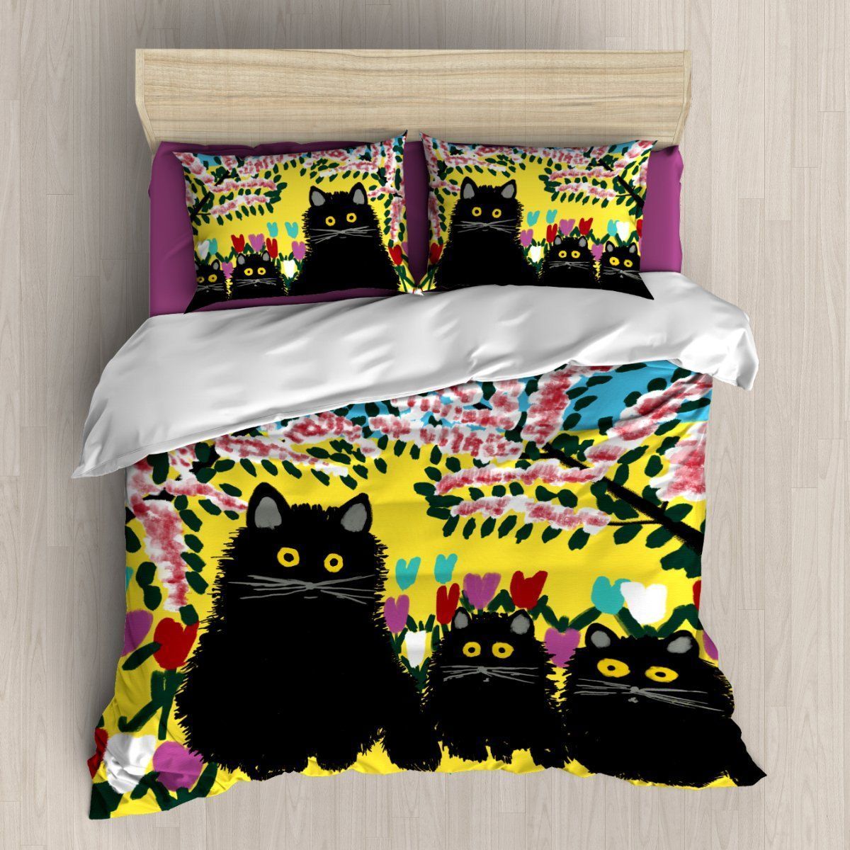Black Cat Bedding Set