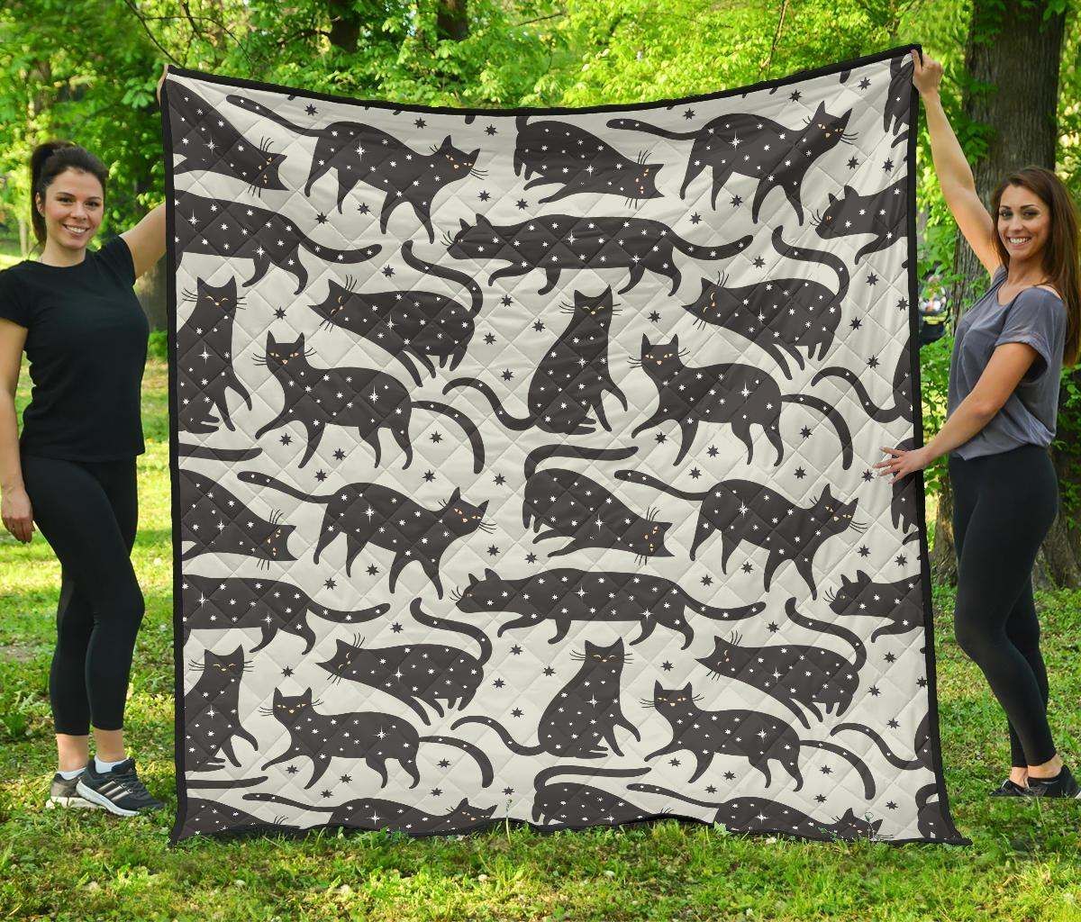 Black Cat CL12100083MDQ Quilt Blanket