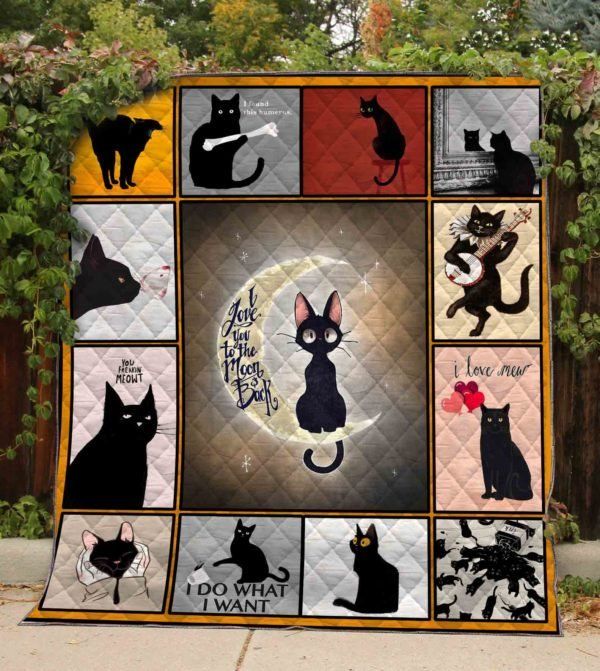 Black Cat CL14100019MDQ Quilt Blanket