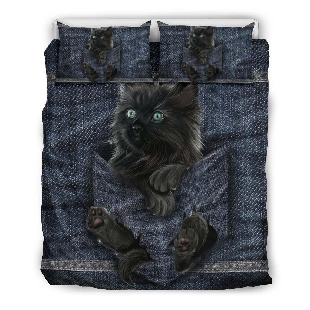 Black Cat Bedding Set