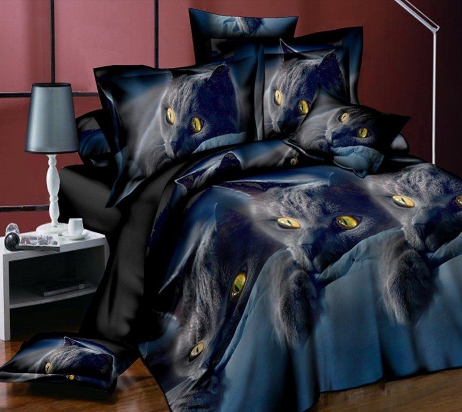 Black Cat Bedding Set