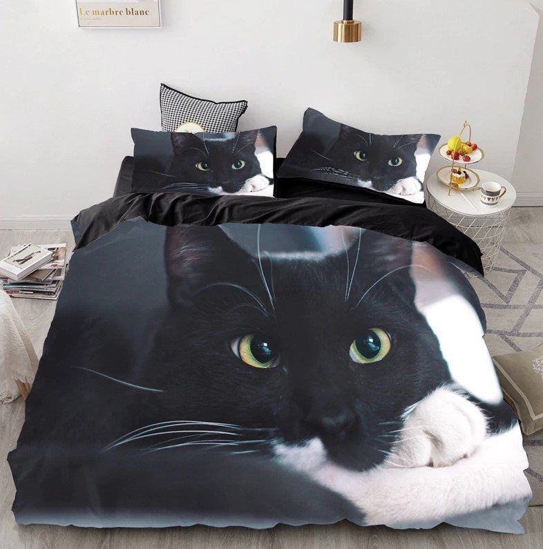 Black Cat Bedding Set