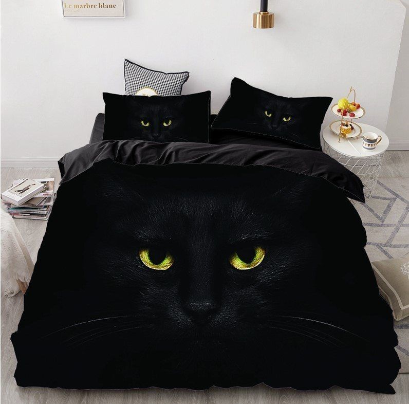Black Cat Bedding Set