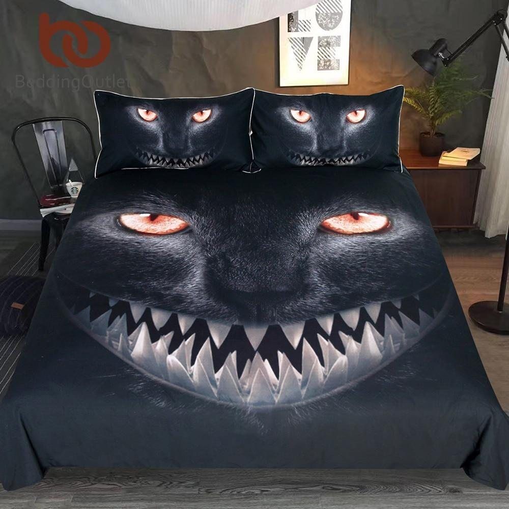Black Cat Bedding Set