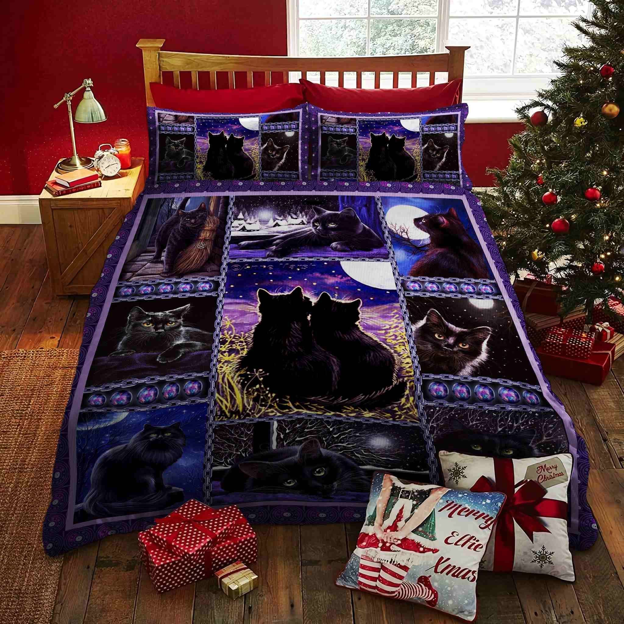 Black Cat Bedding Set