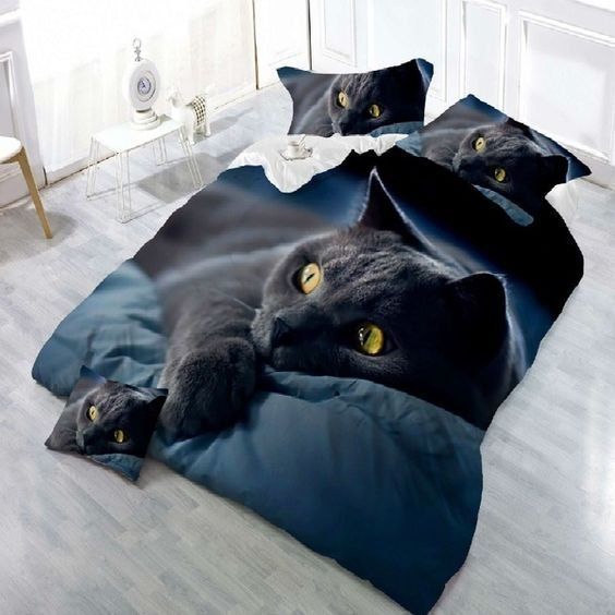 Black Cat Bedding Set