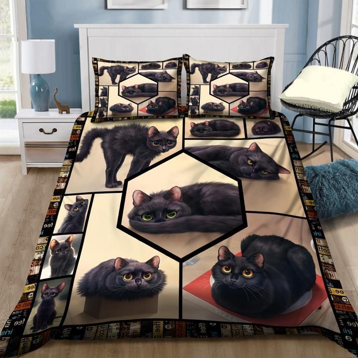 Black Cat Bedding Set