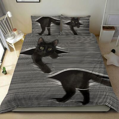 Black Cat Bedding Set