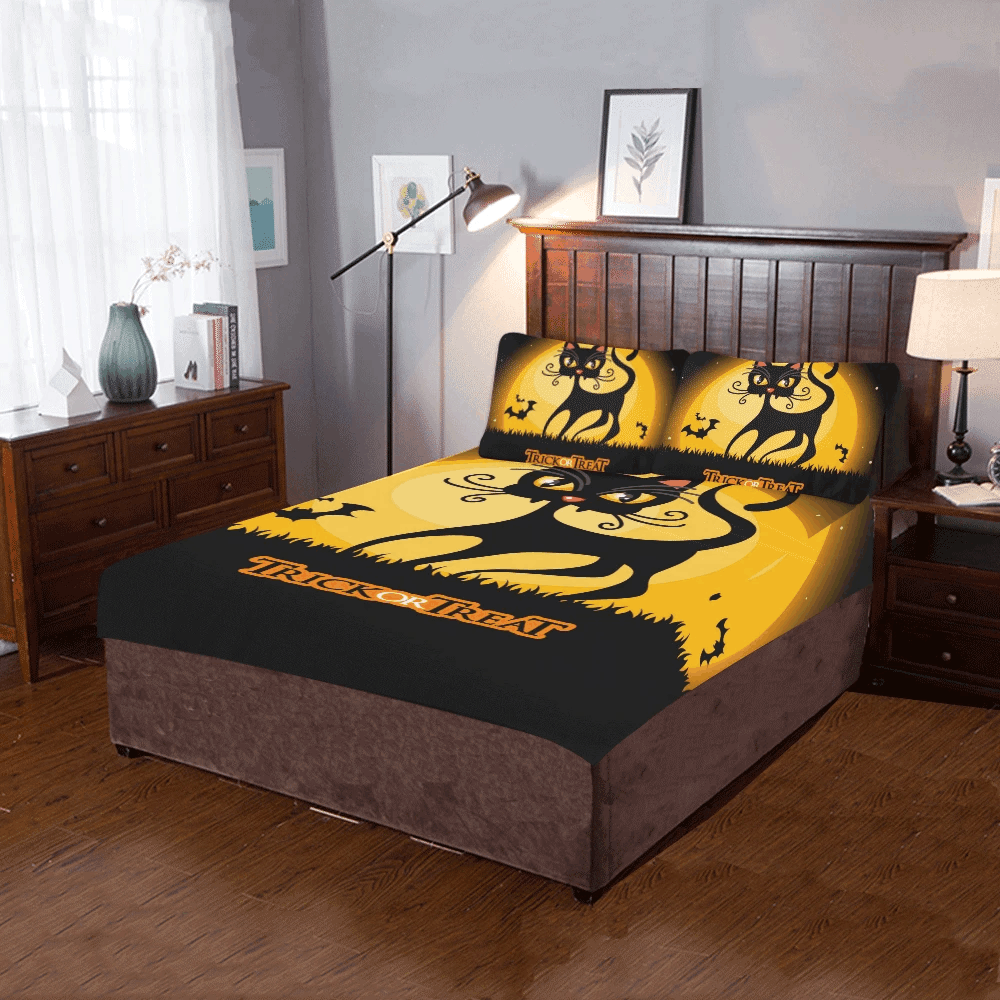 Black Cat Bedding Set