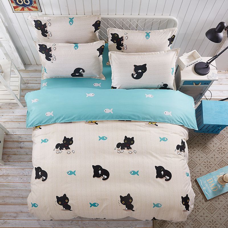 Black Cat Bedding Set