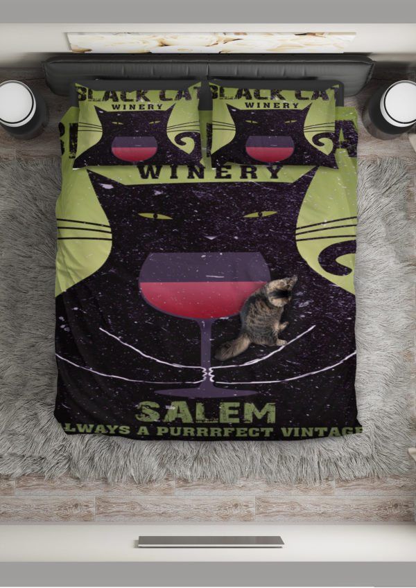 Black Cat Bedding Set