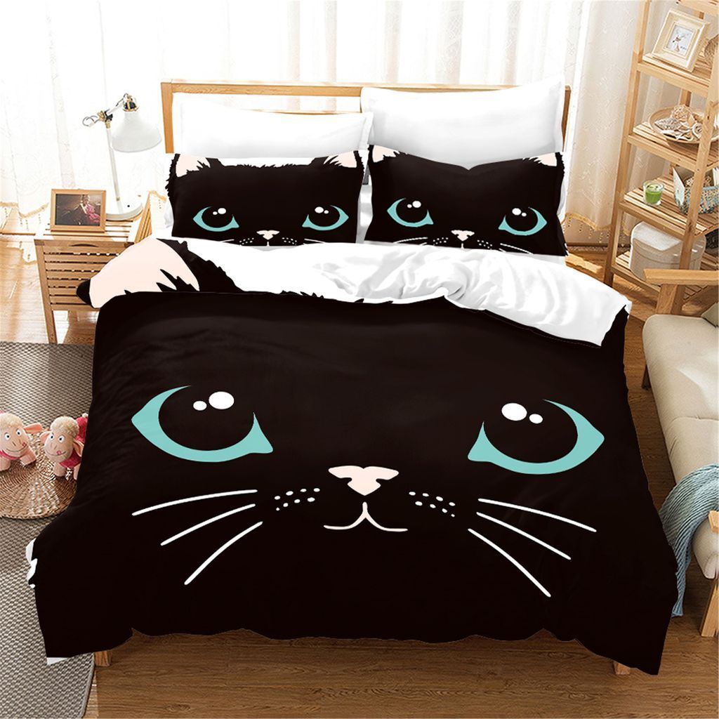 Black Cat Bedding Set