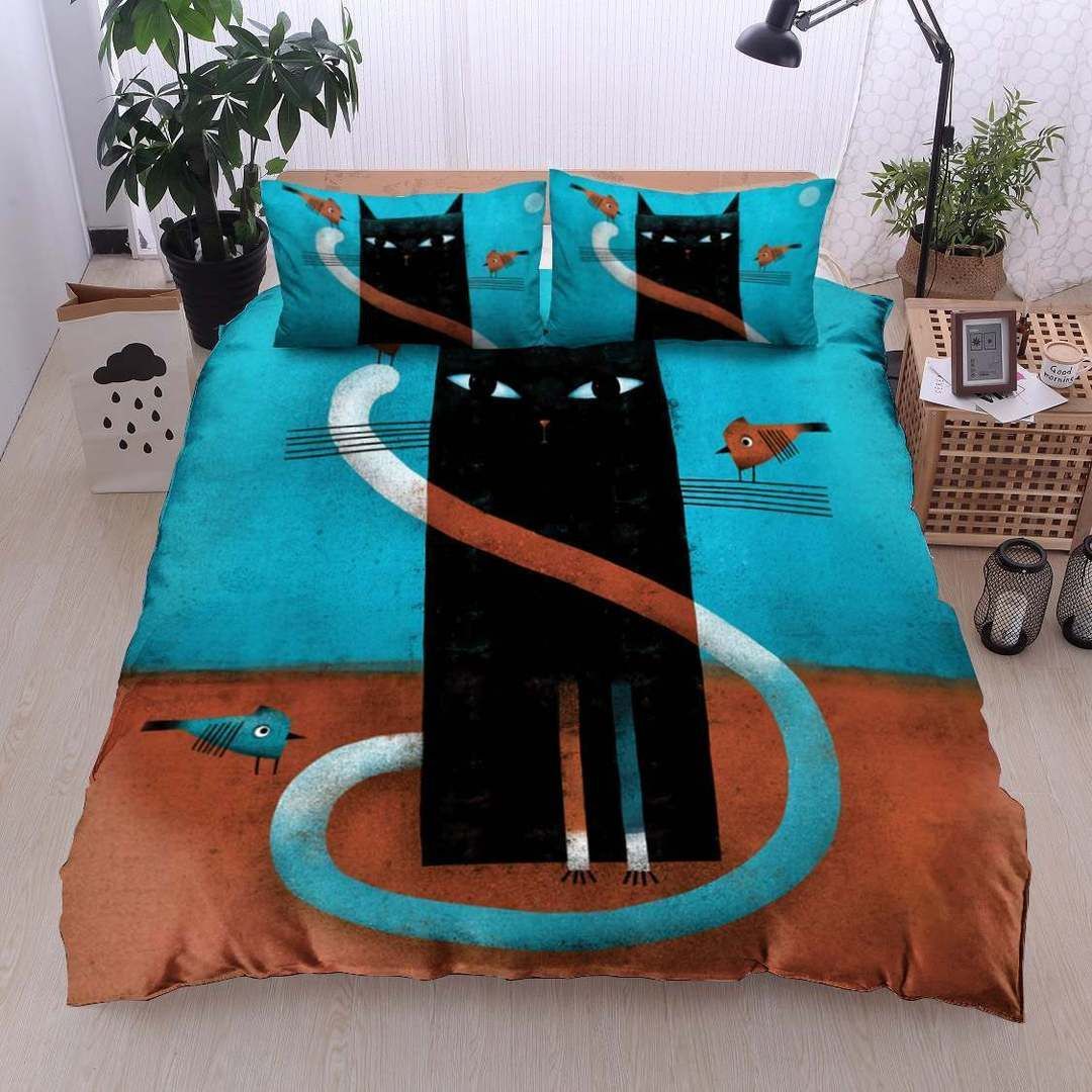 Black Cat Bedding Set