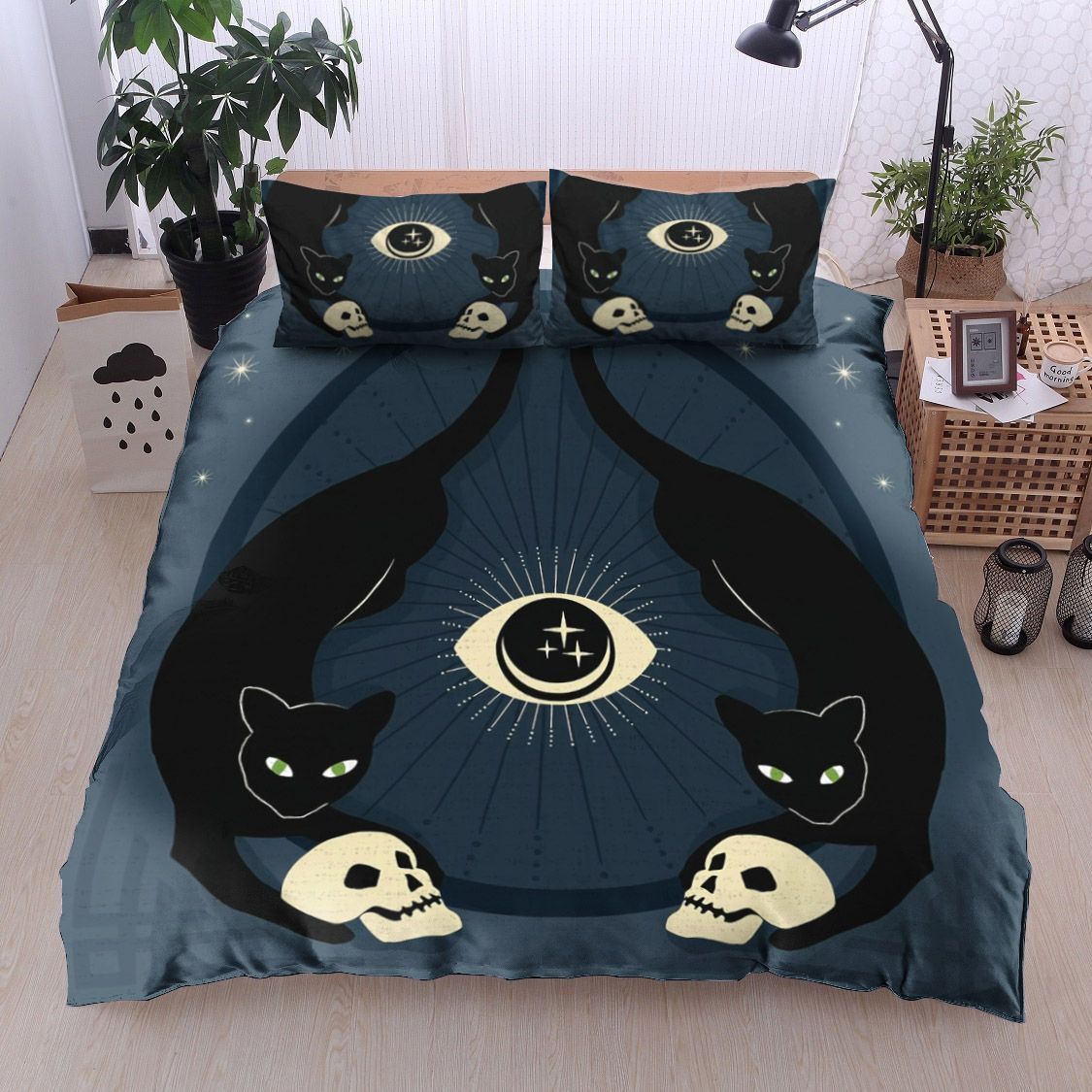 Black Cat Bedding Set