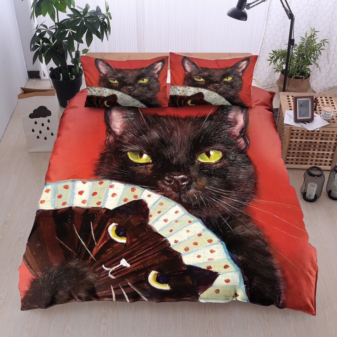 Black Cat Bedding Set