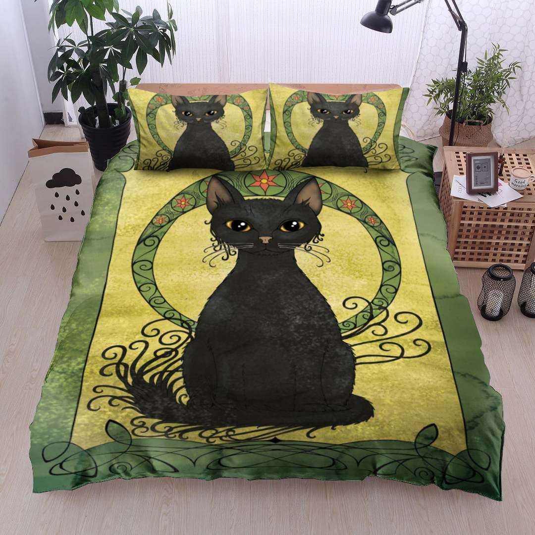 Black Cat Bedding Set