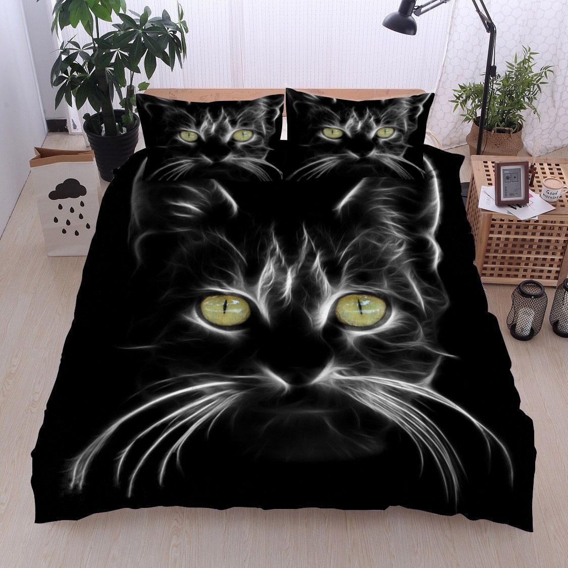 Black Cat Bedding Set
