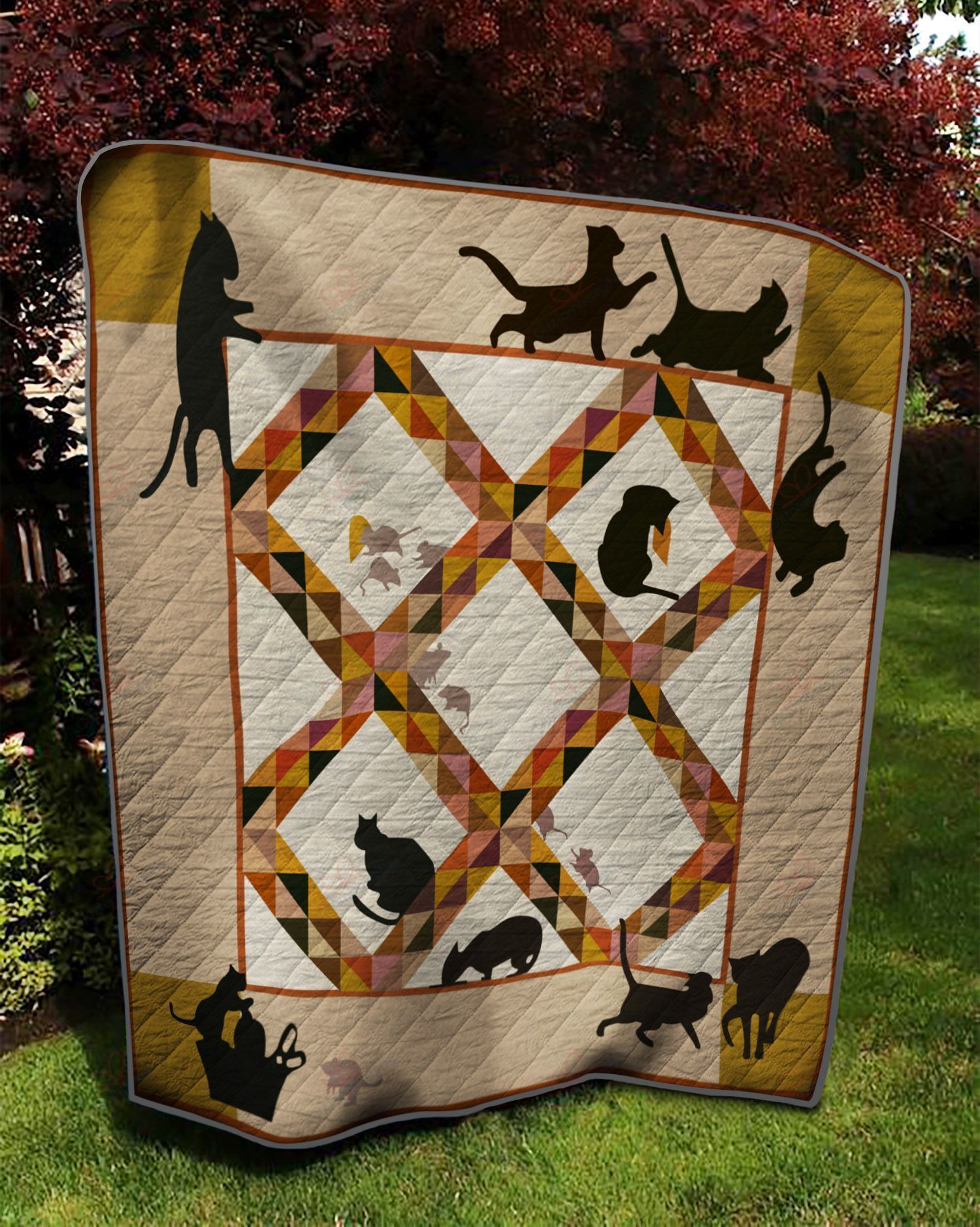 Black Cat DT2109587CL Quilt Blanket