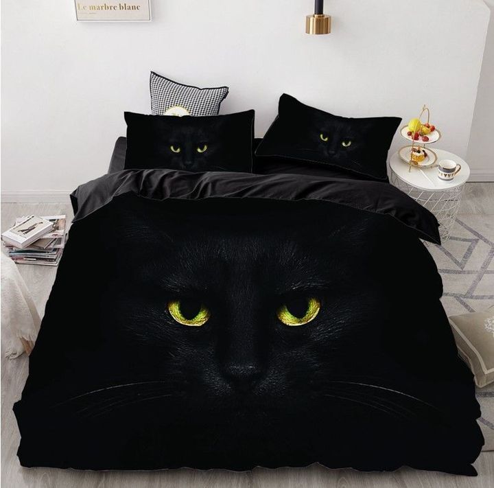 Black Cat Bedding Set