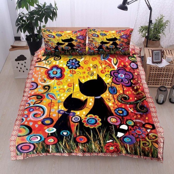 Black Cat Bedding Set
