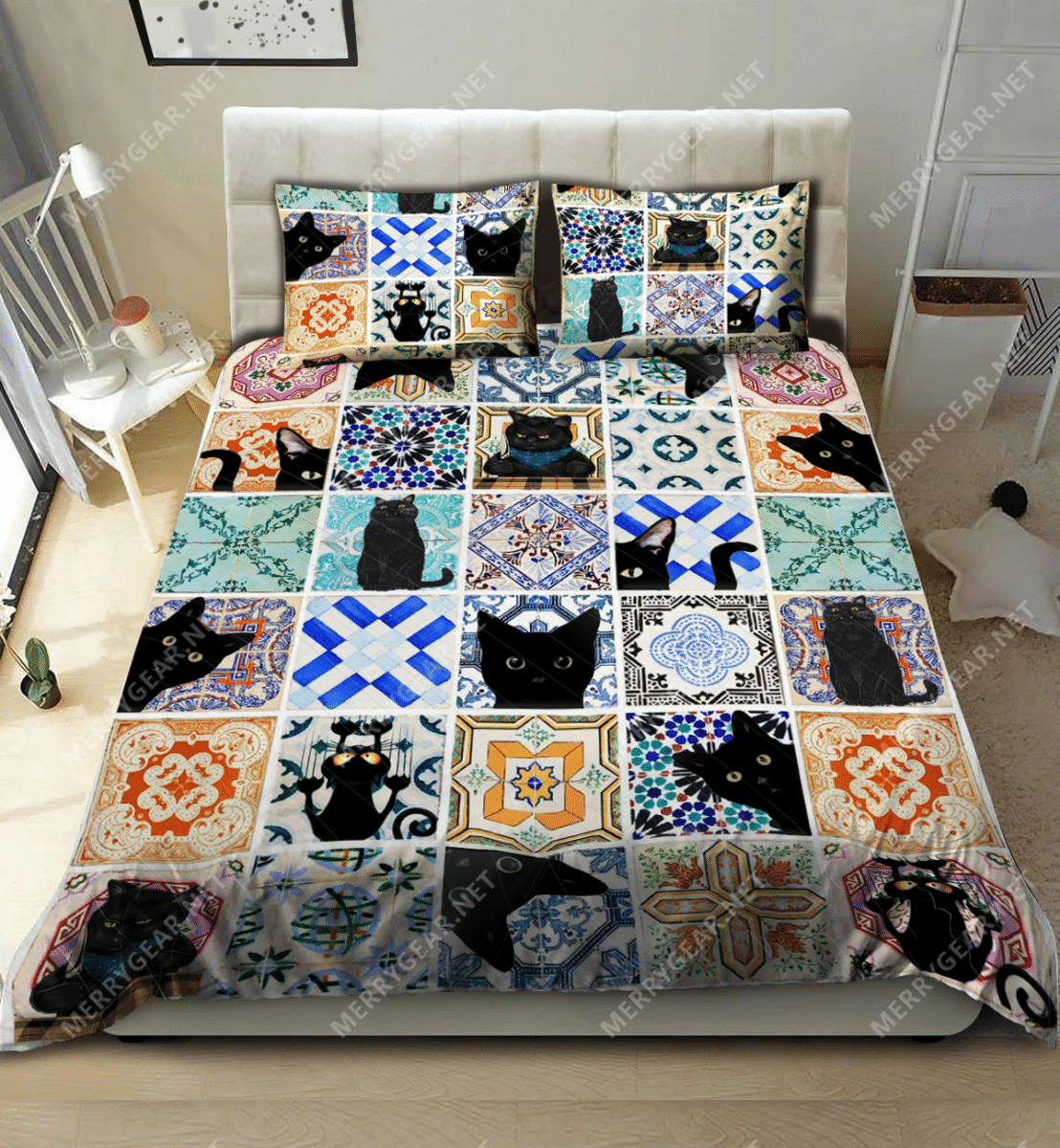 Black Cat Bedding Set