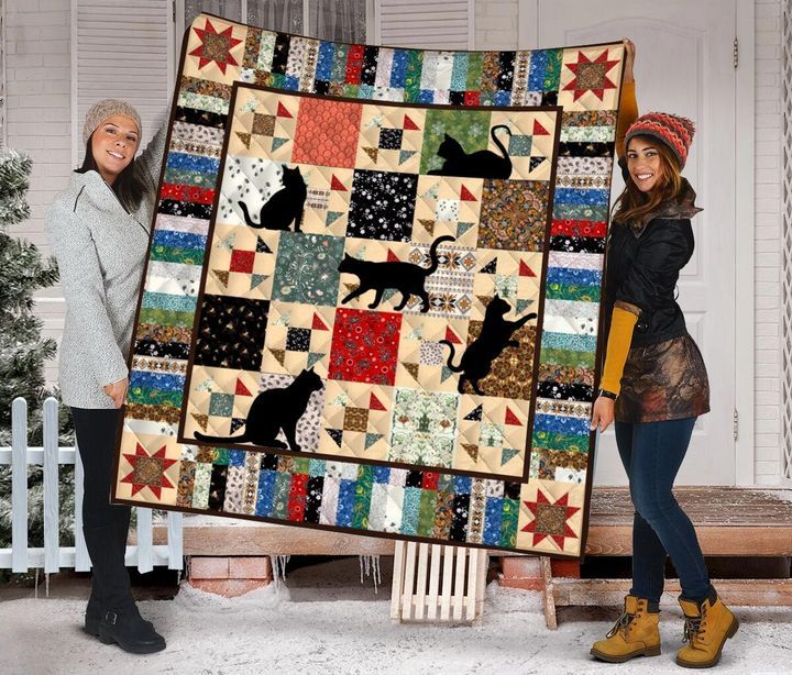 Black Cat DTC2311809 Quilt Blanket