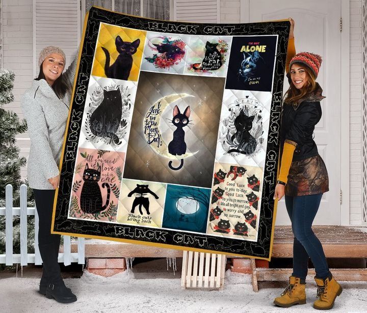 Black Cat DTC2311816 Quilt Blanket