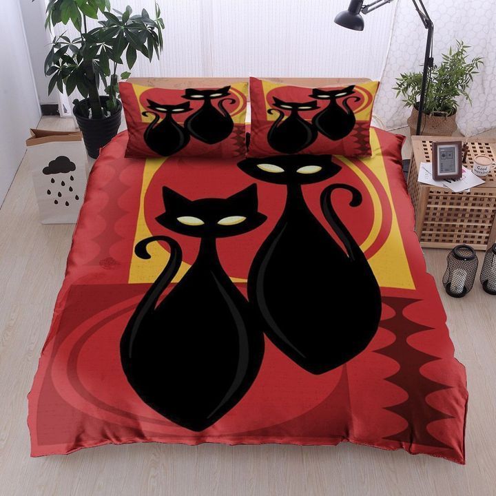 Black Cat Bedding Set