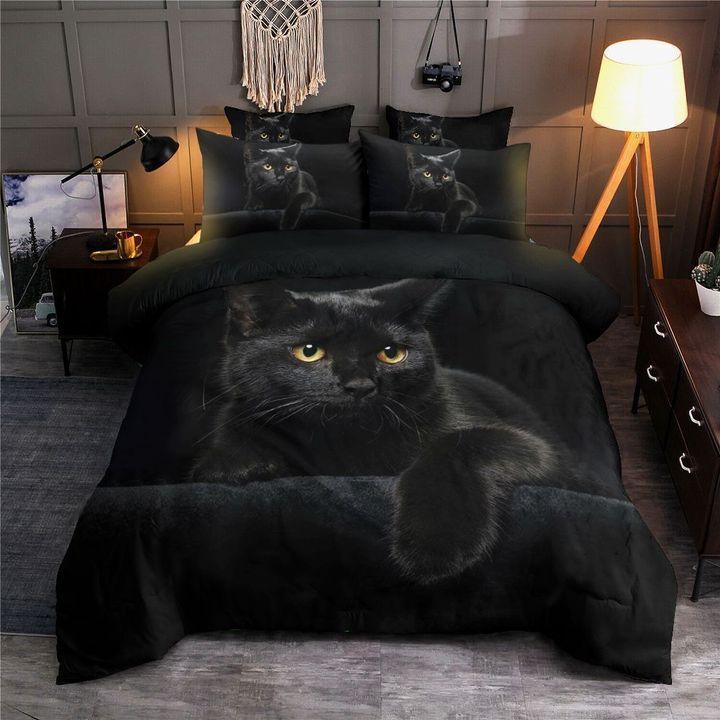 Black Cat Bedding Set