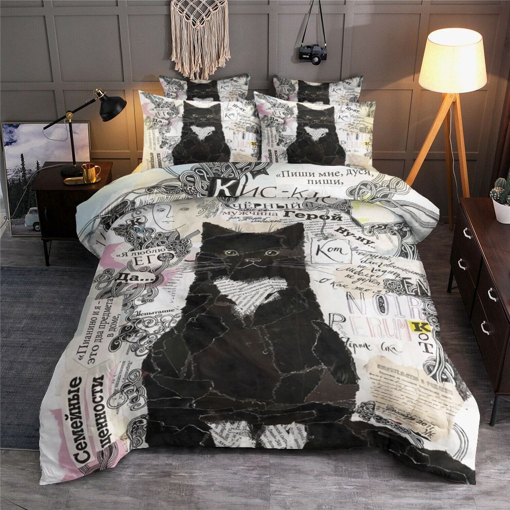 Black Cat Bedding Set