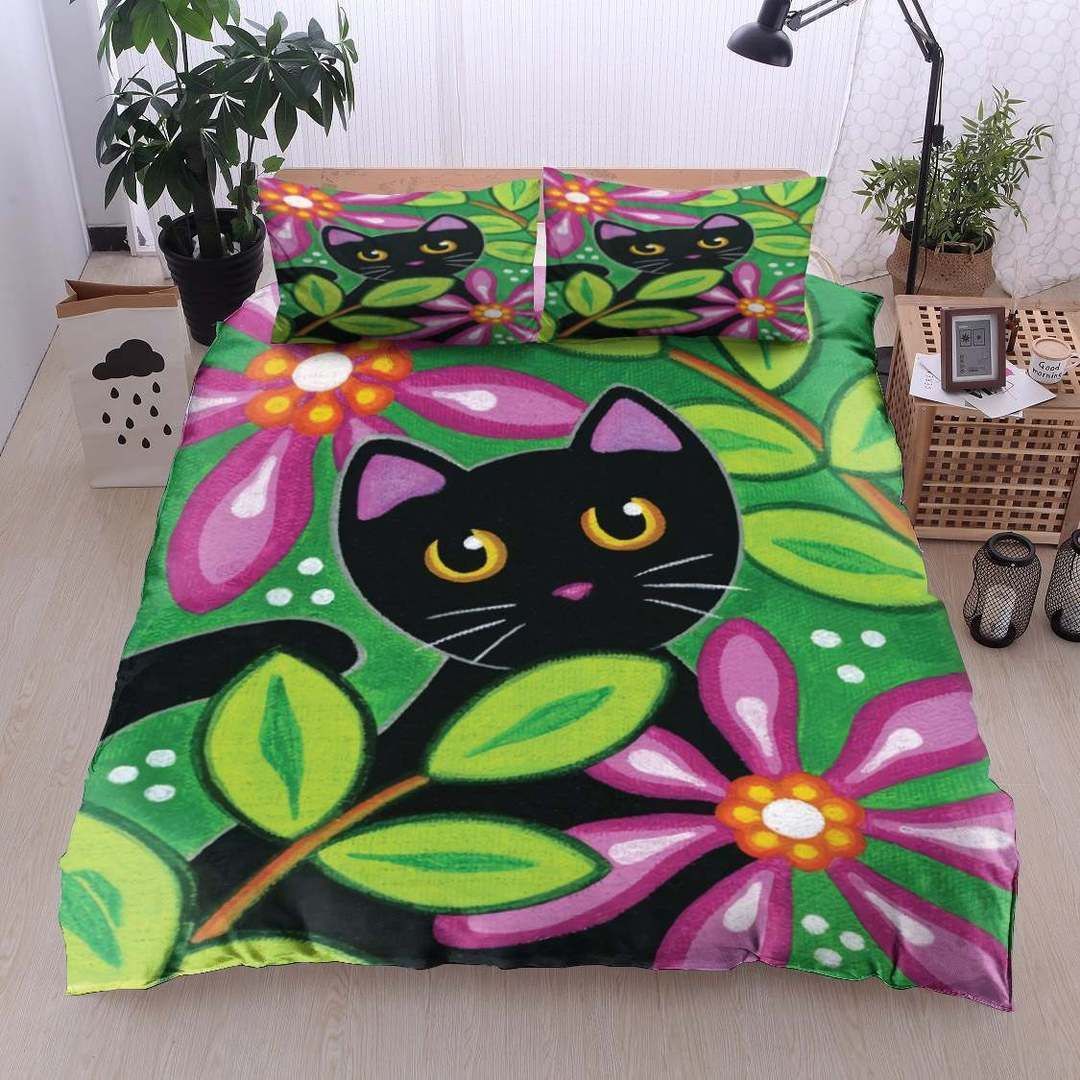 Black Cat Bedding Set