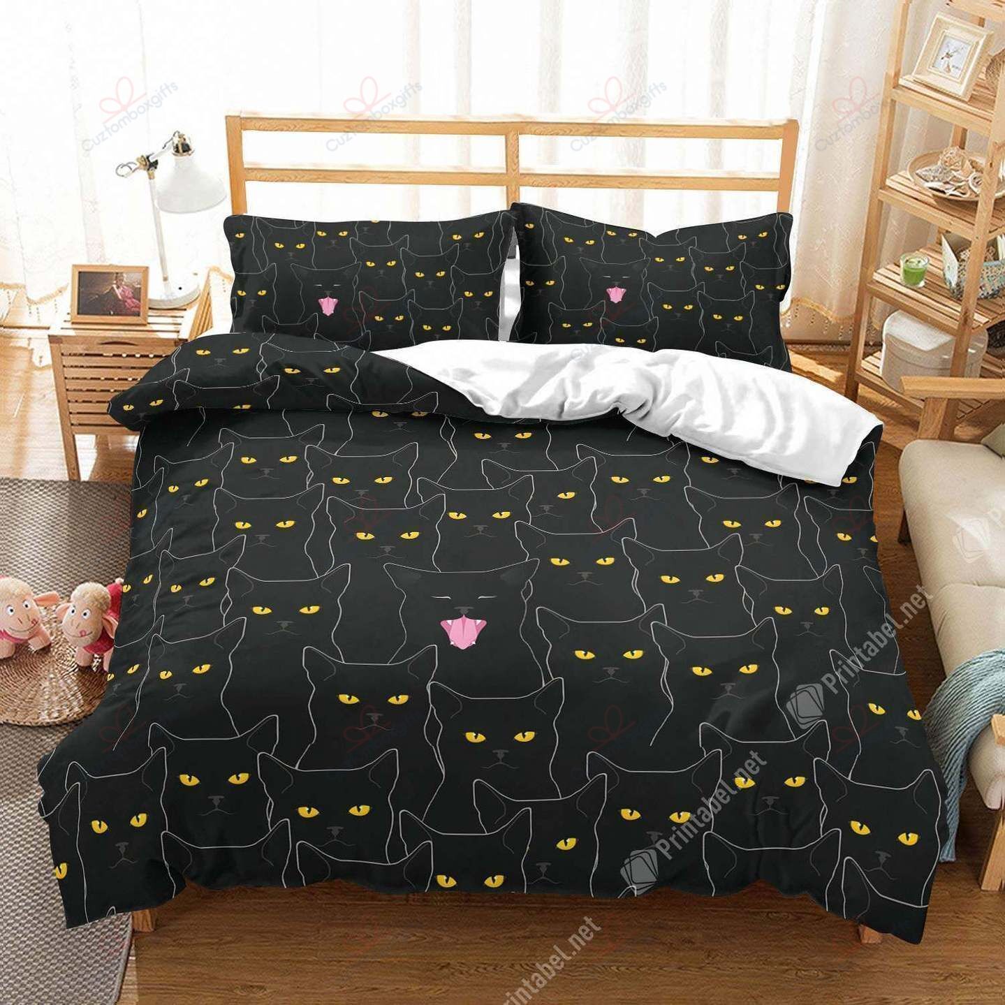 Black Cat Bedding Set