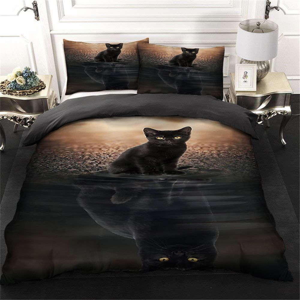 Black Cat Bedding Set
